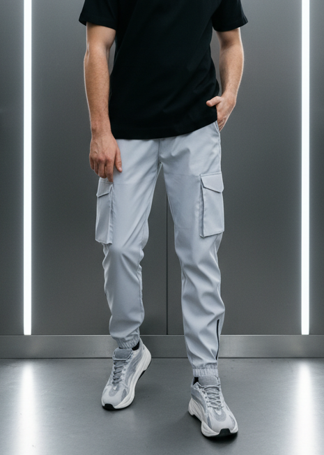 Cargo Paris Gris : Coupe slimfit & streatwear modern