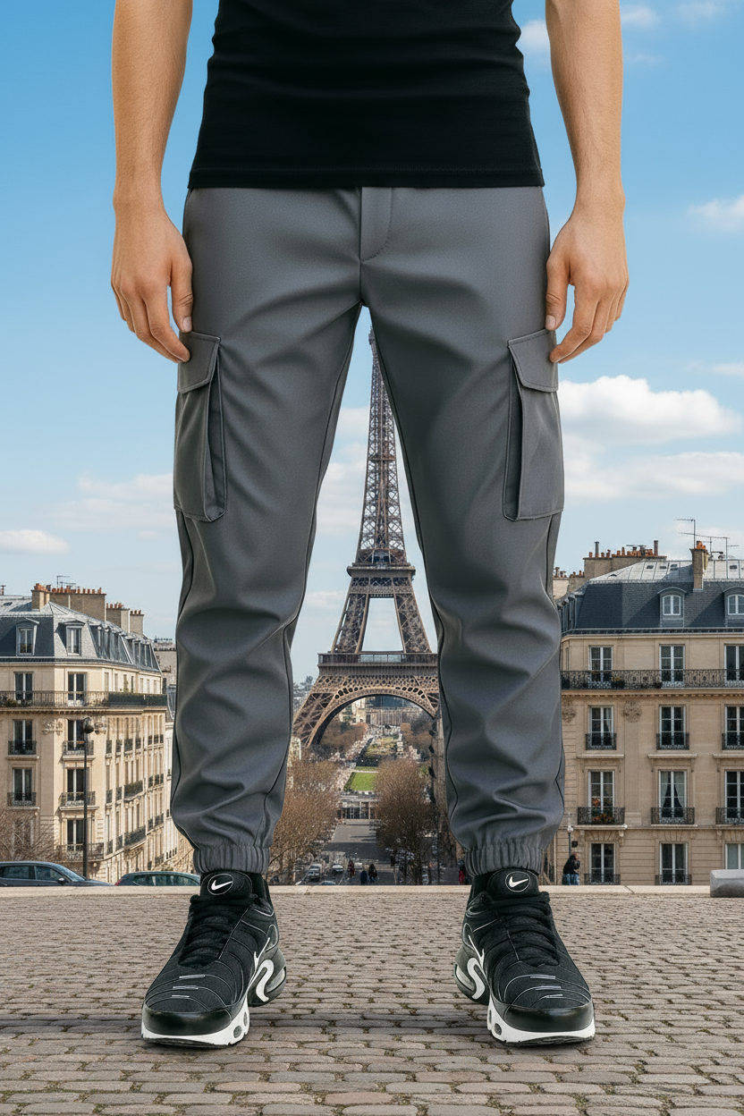 Cargo Paris Antracite : Coupe SlimFit & Streetwear Moderne