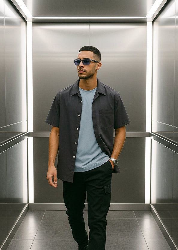 Chemise Berlin grise : Flow & Style
