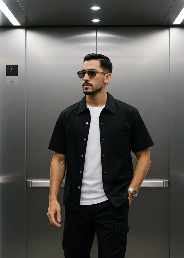 Chemise Berlin noire : Flow & Style