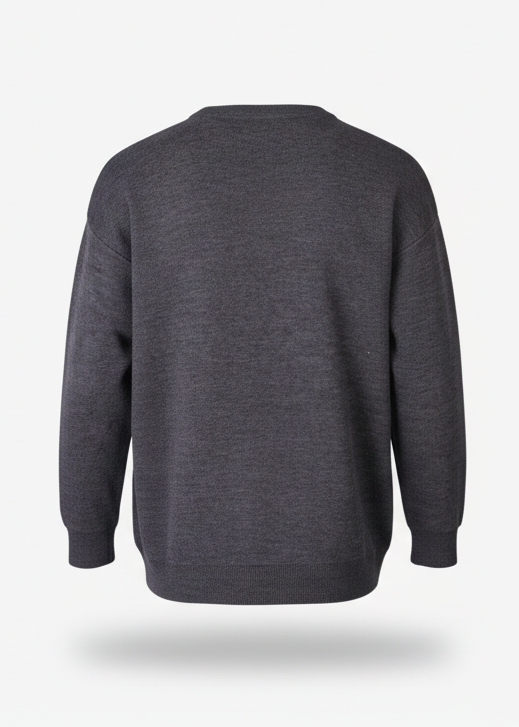 Pull Cannes Gris : Coupe droite  & Code Fleur