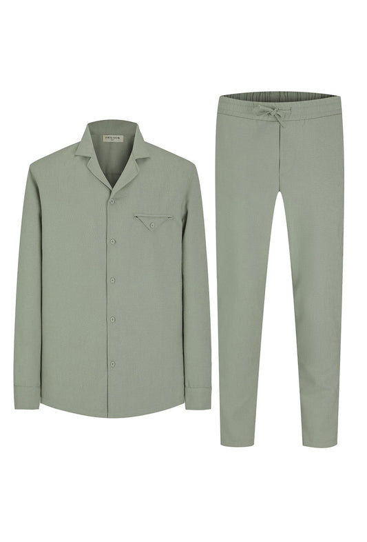 Ensemble Pantalon Antonio Ferrara Vert – L’élégance à l’italienne
