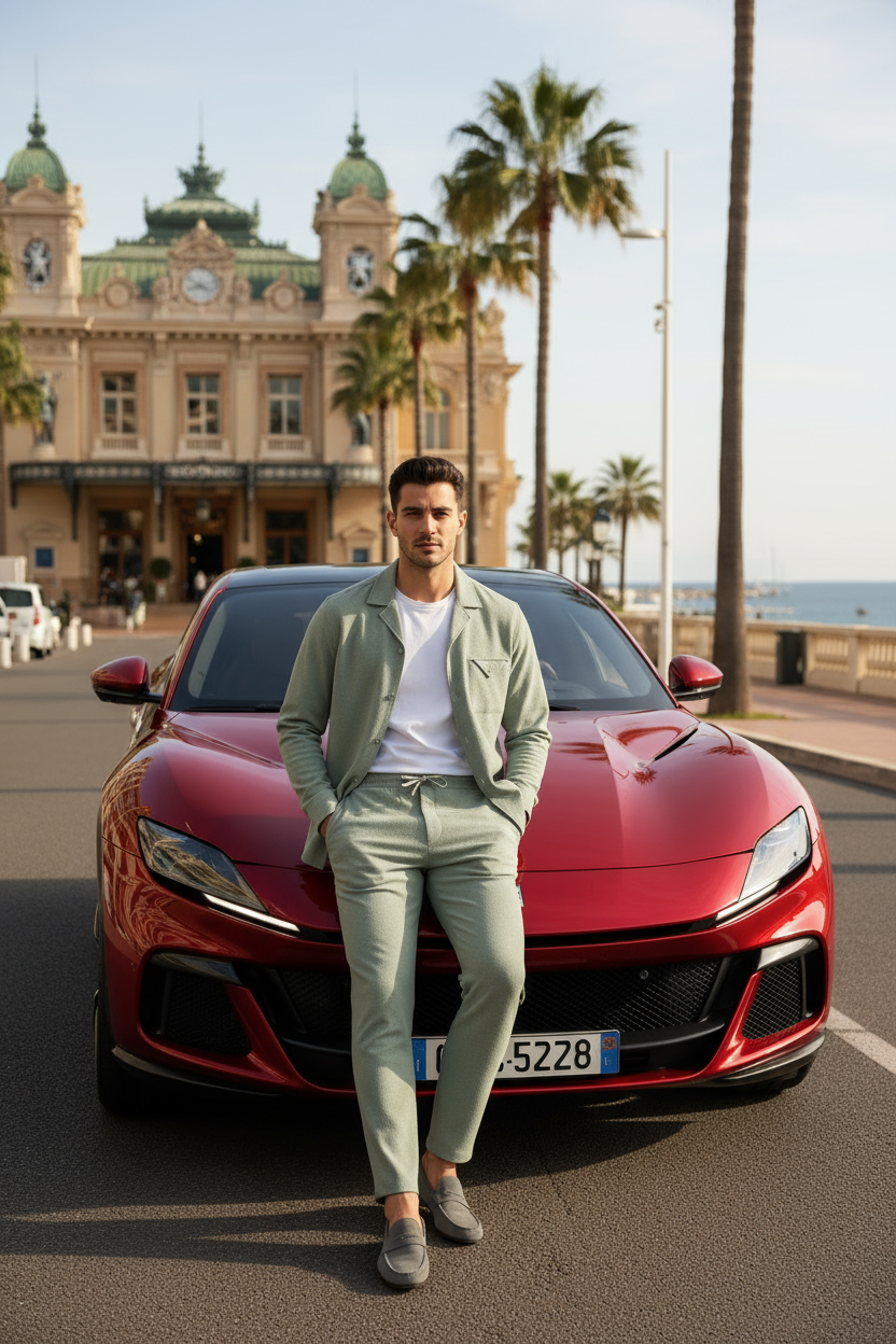 Ensemble Antonio Ferrara Vert – L’élégance à l’italienne