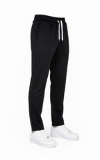 Pantalon Milan Noir : Coupe droite & Ligne tendance