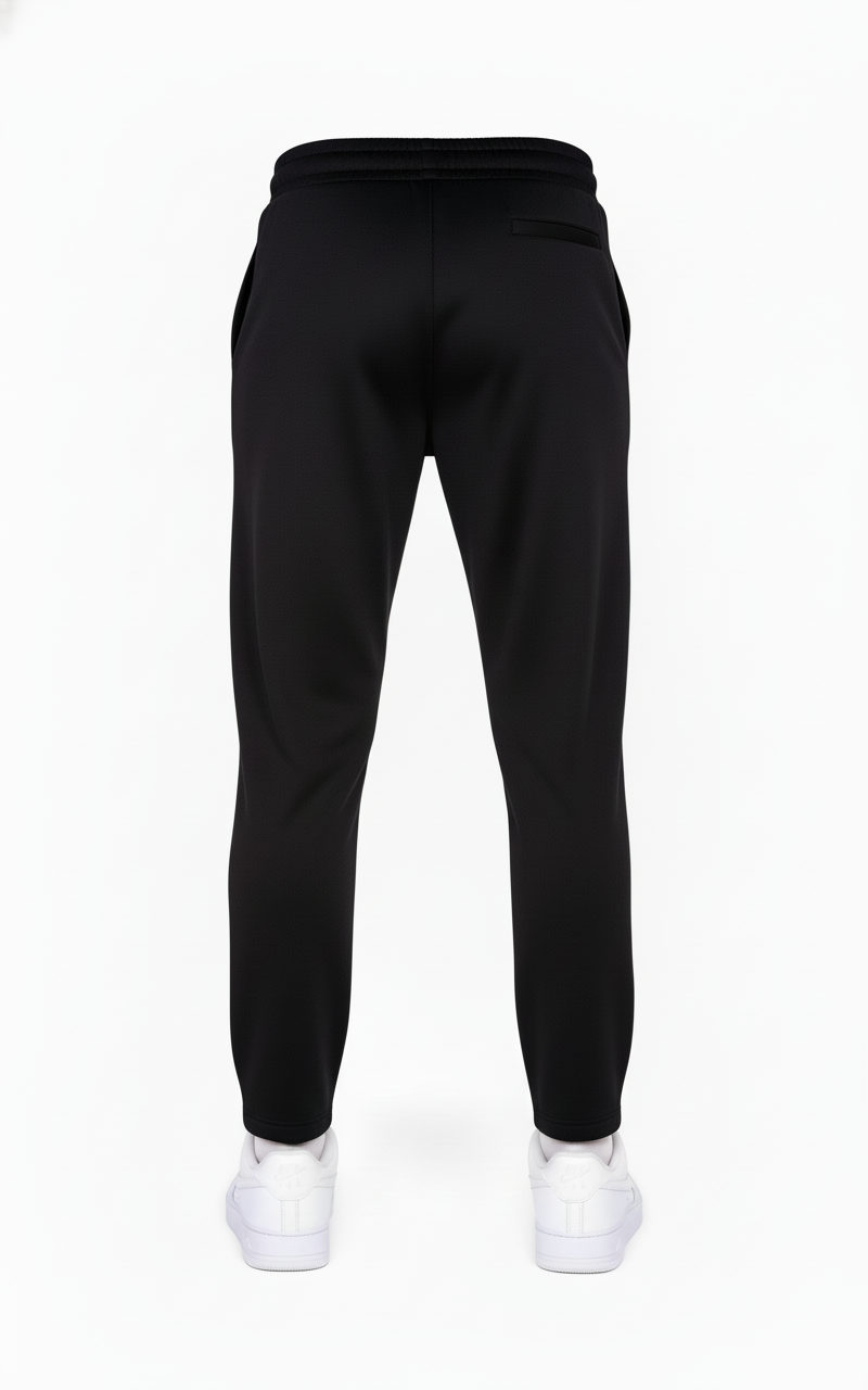 Pantalon Milan Noir : Coupe droite & Ligne tendance