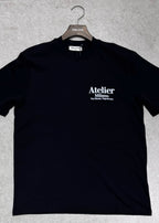 T-shirt Atelier Milano Noir : Coupe droite & Style Urbain