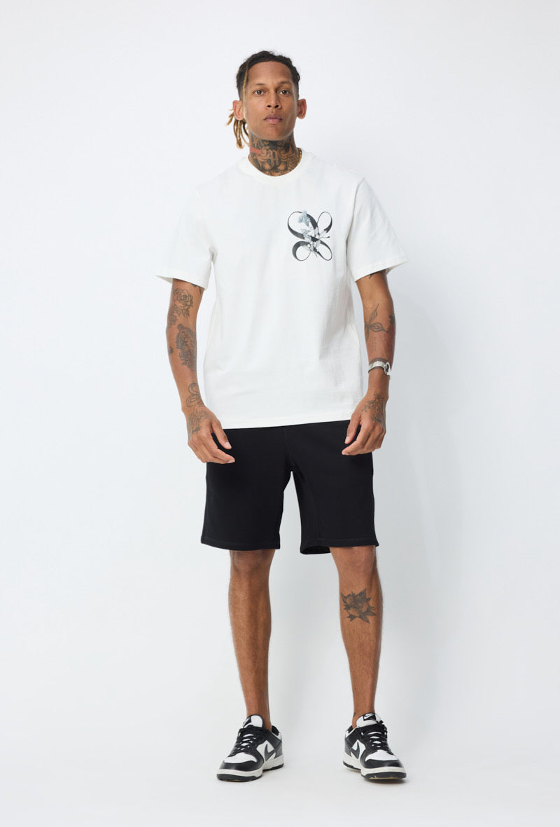 T-shirt Milano flore blanc – Style Urbain et Minimaliste
