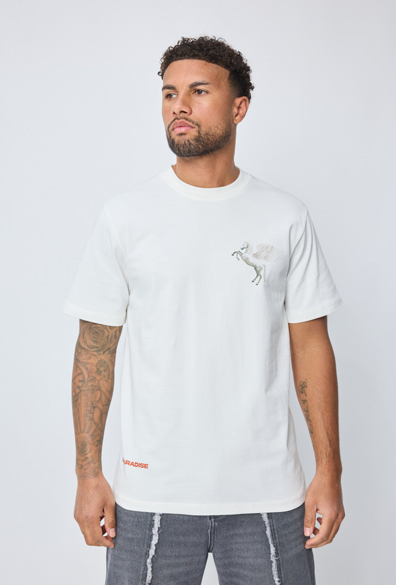 T-shirt Paradise Blanc – Style Urbain et Minimaliste