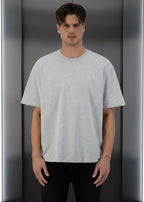 T-shirt LOVE Full Gris : Coupe oversize