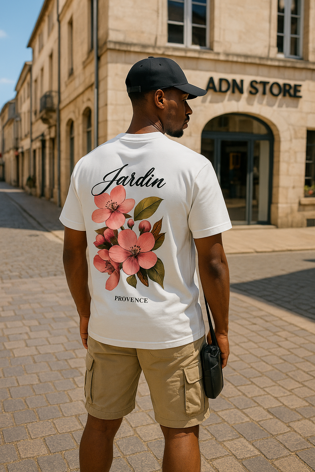T-shirt Jardin provence Blanc – Style Urbain et Minimaliste