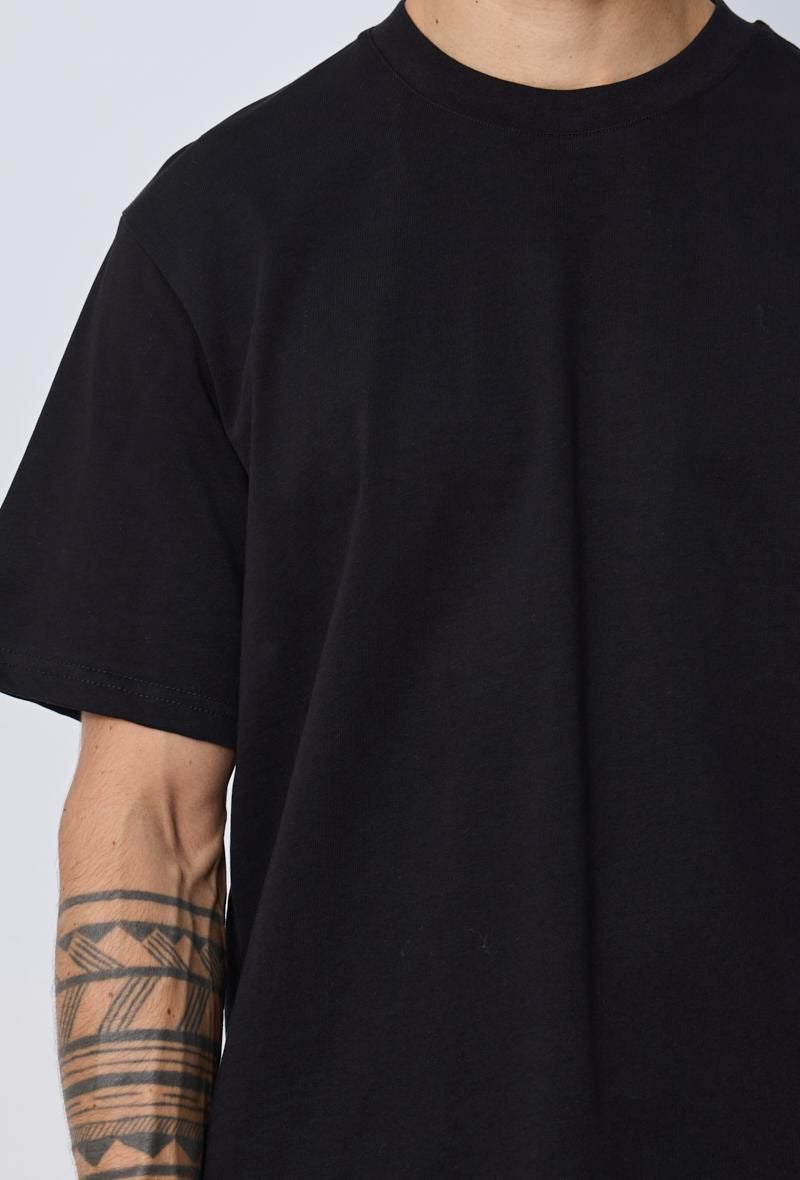 T-shirt Uni Noir : Oversize & Premium