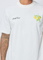 T-shirt Lemon Blanc : Coupe droite & Style Minimaliste