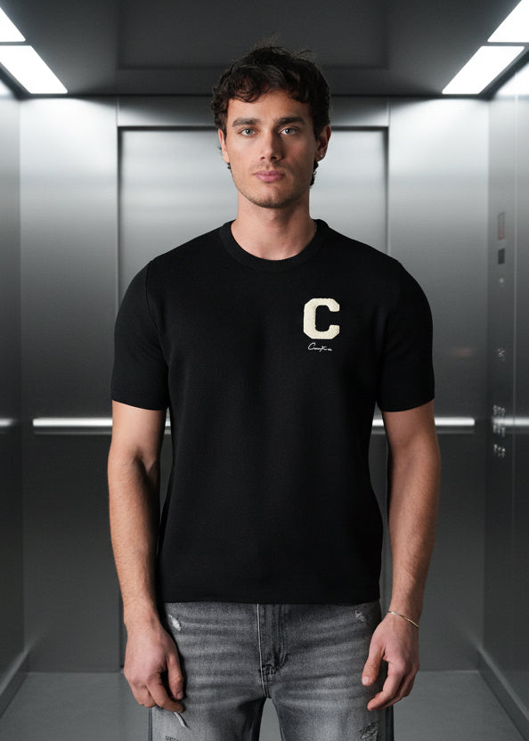 T-Shirt « C » Noir : Coupe Oversive & London Style