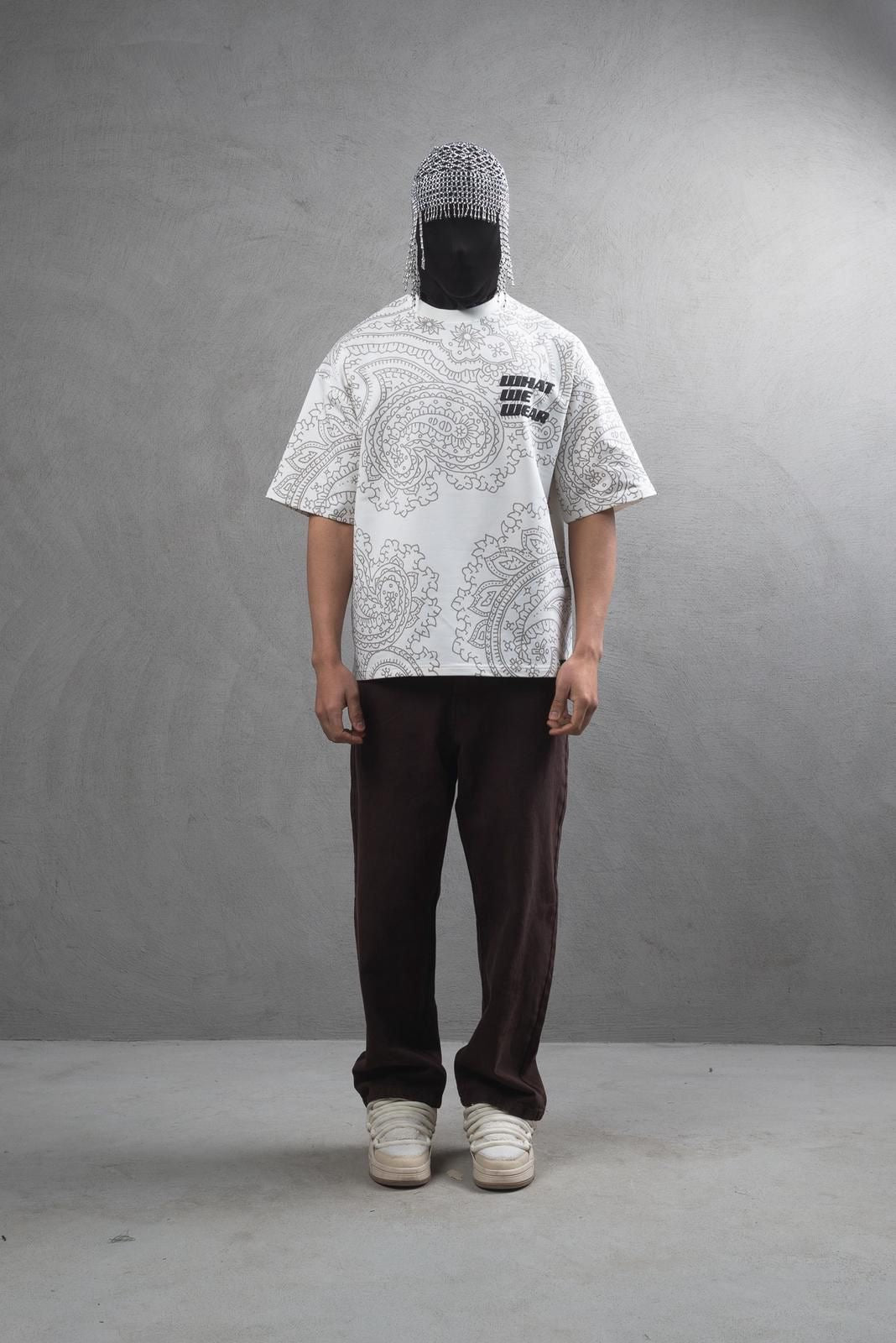 T-shirt What We Wear Blanc : Coupe Oversive & London Style
