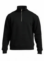 Pull Paris Noir : Droit & Zippé