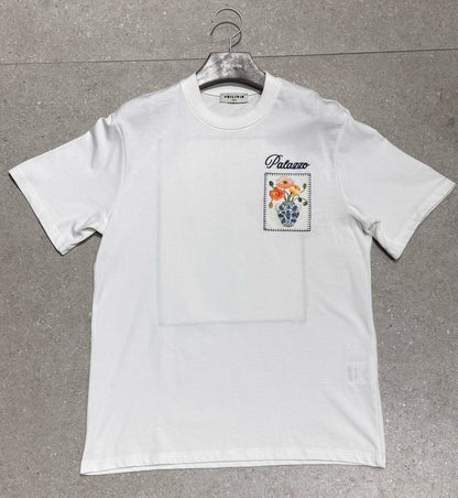 T-shirt Palazzo Flowers Blanc – Style Urbain et Minimaliste
