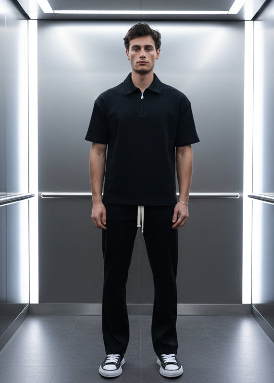 Ensemble Di Caprio Noir : Chill & Urbain