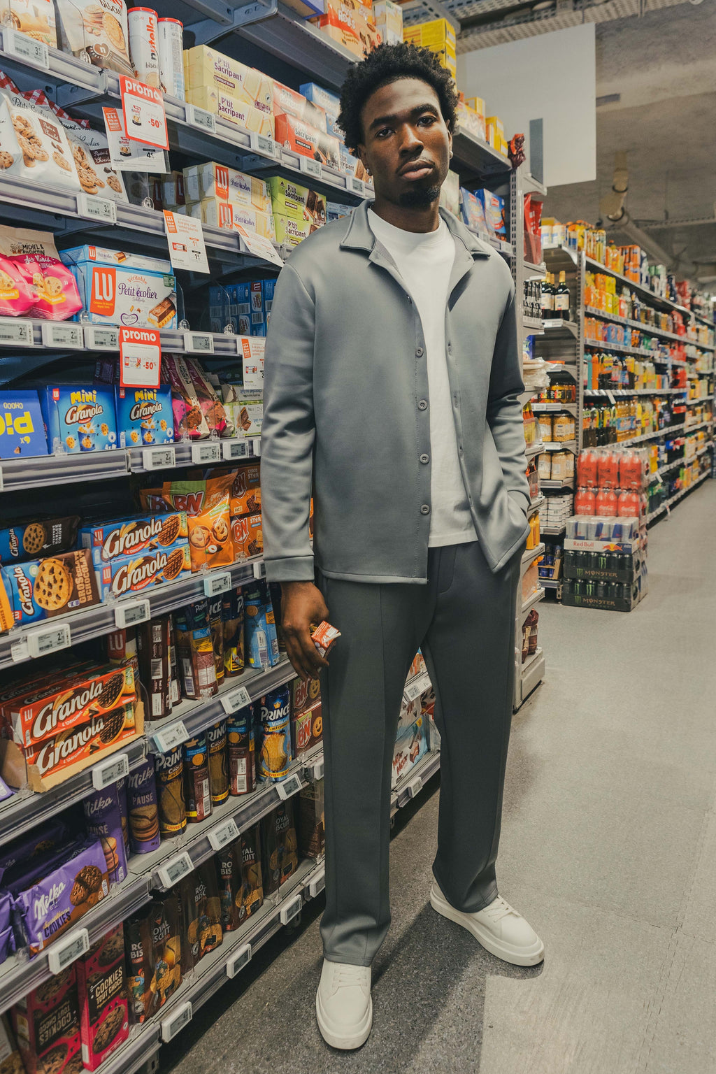 Ensemble STRINGER BELL Gris – Street Smart & Full Flow