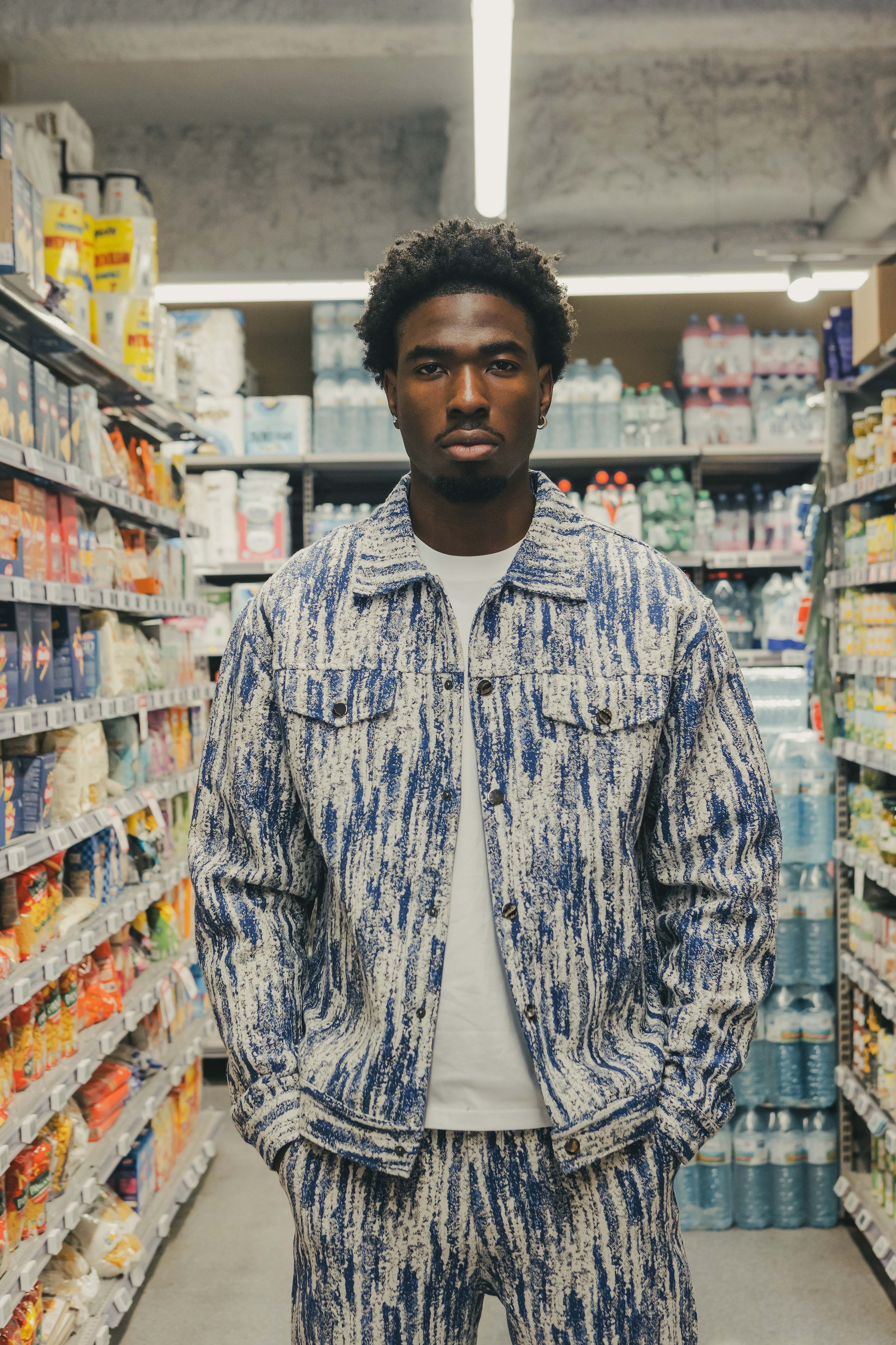 Ensemble BISHOP Bleu - Style Chaos, charisme brut