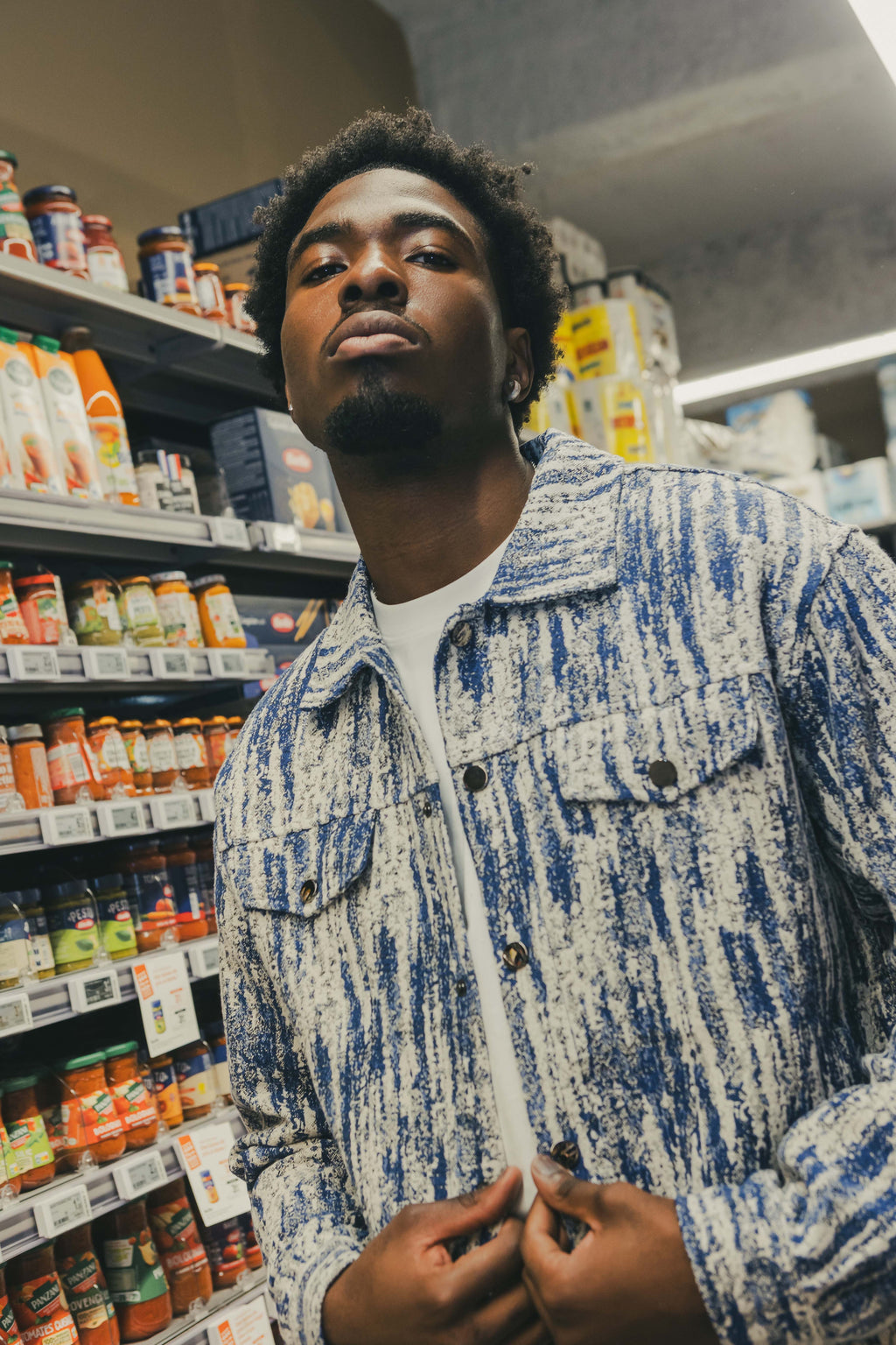 Ensemble BISHOP Bleu - Style Chaos, charisme brut