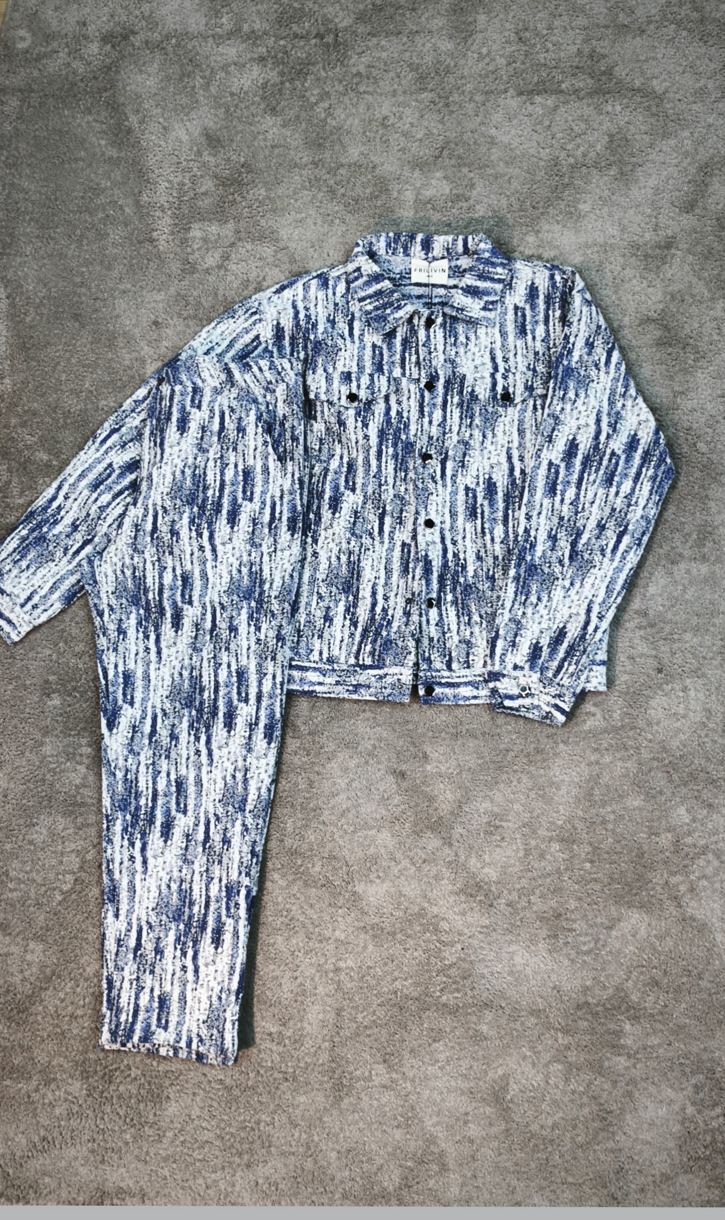 Ensemble BISHOP Bleu - Style Chaos, charisme brut