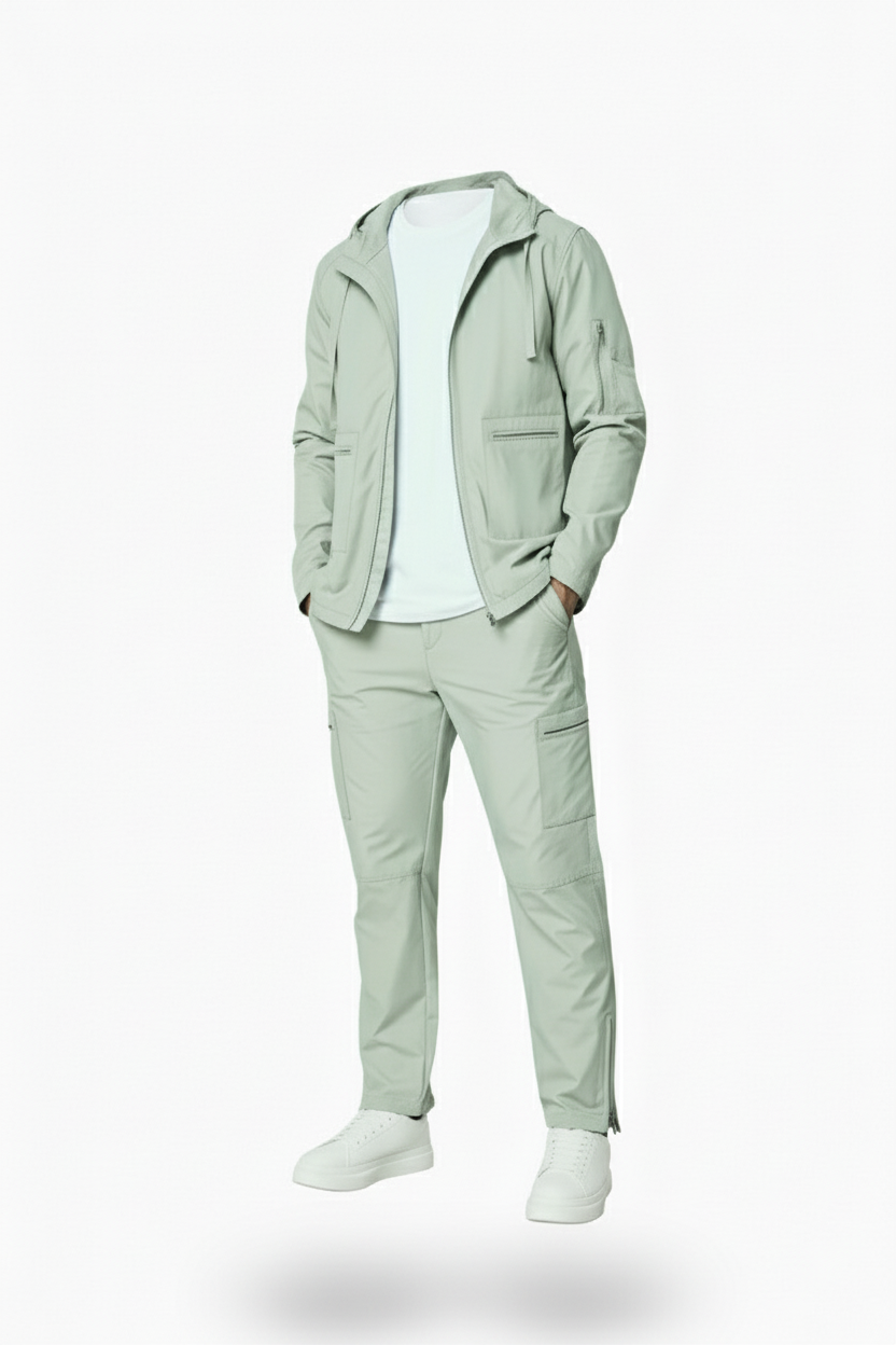 Ensemble 2Pac Vert - Loyal, Street en Capuche