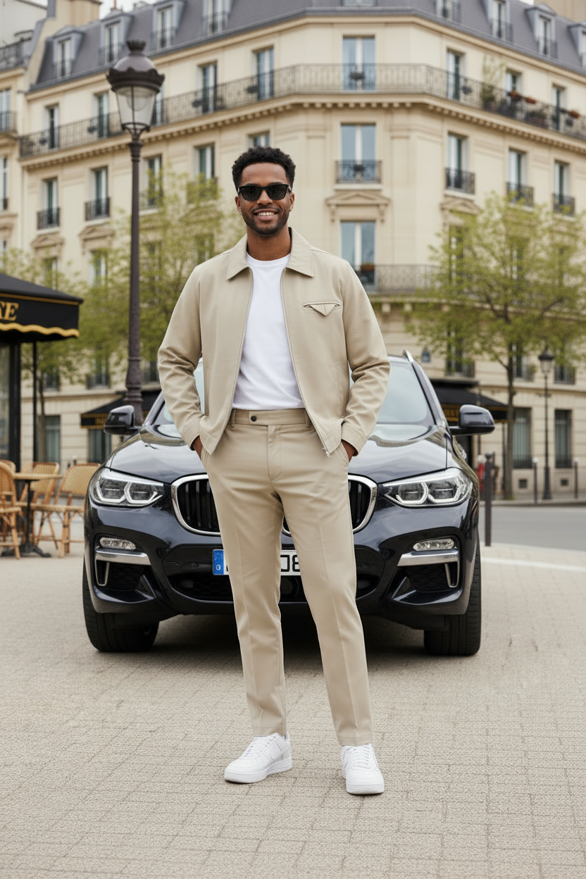 Ensemble Keyser Söze Beige – Flow discret & Prestance