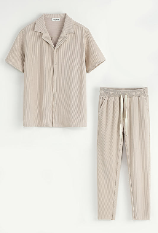 Ensemble Pantalon Frank Abagnale Beige – Le faux calme du gentleman