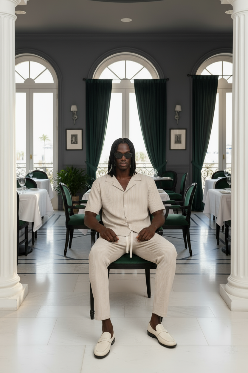 Ensemble Abagnale Beige – Le faux calme du gentleman