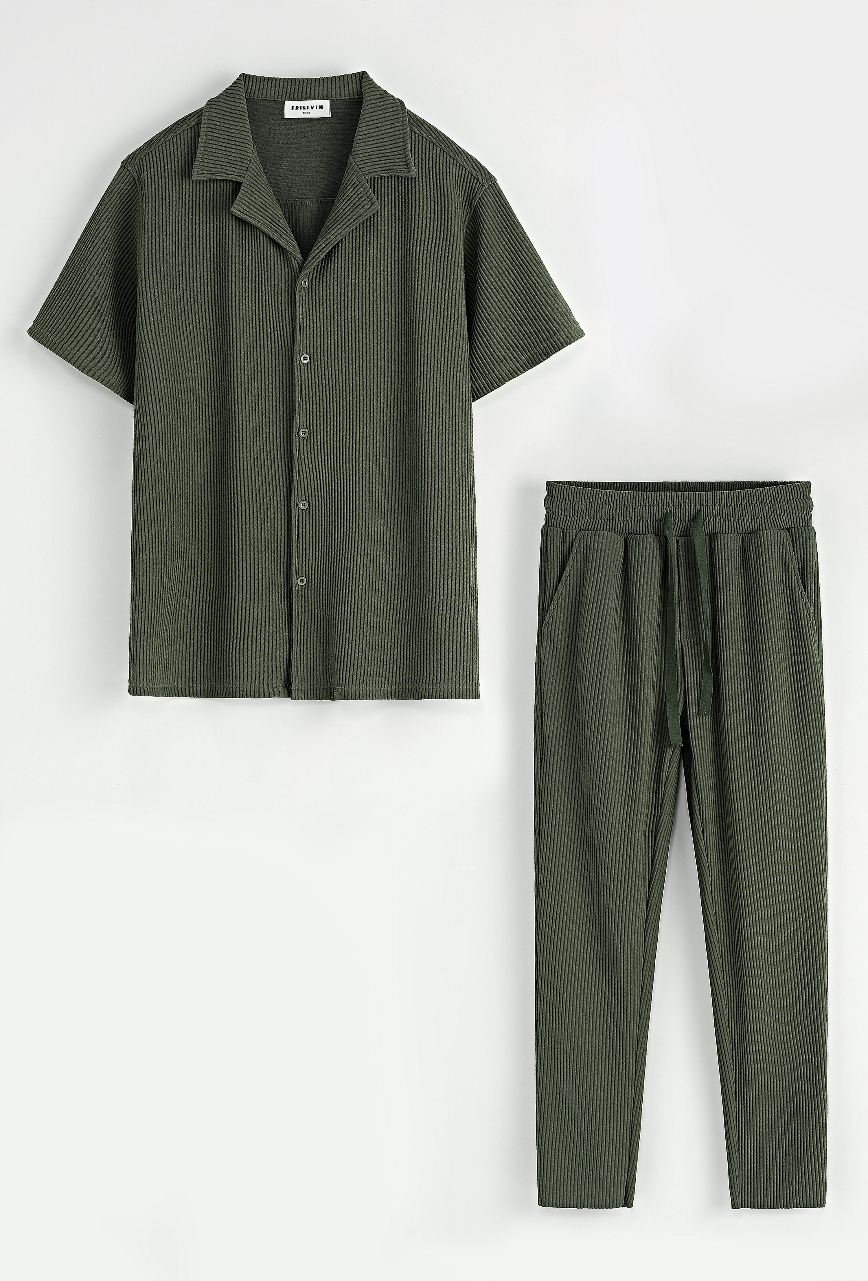 Ensemble Abagnale Kaki – Le faux calme du gentleman