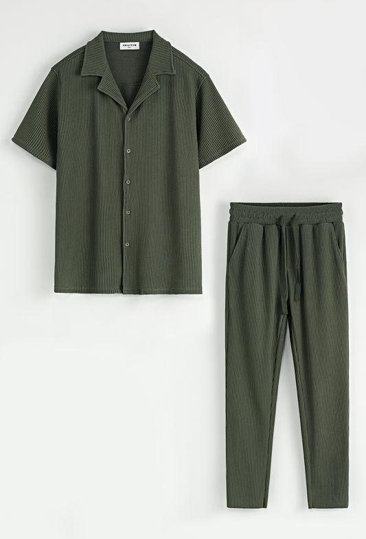 Ensemble Pantalon Frank Abagnale Kaki – Le faux calme du gentleman
