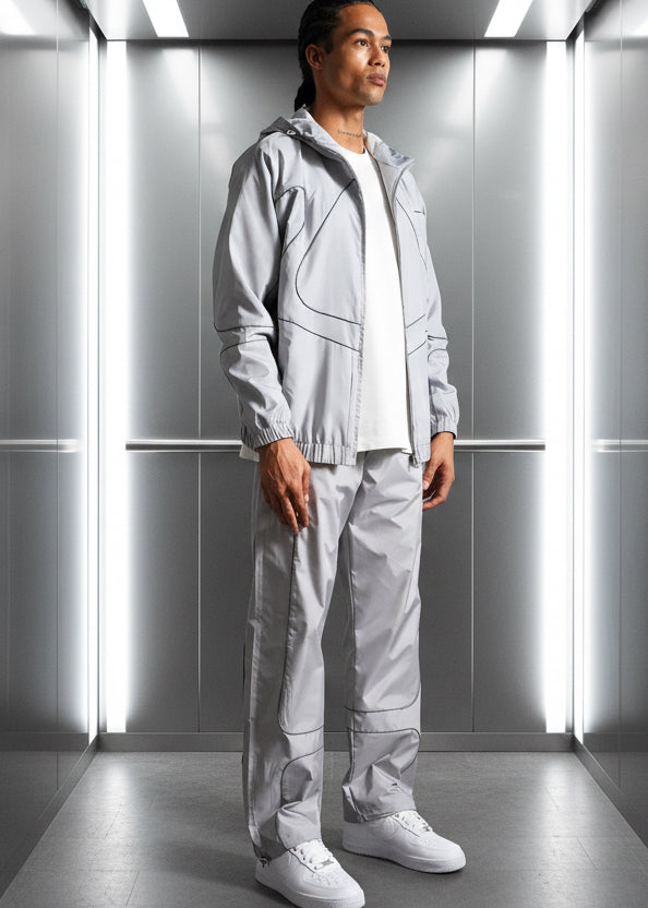 Ensemble Jogging Manchester Style Gris : Oversize Grey & Dark Line
