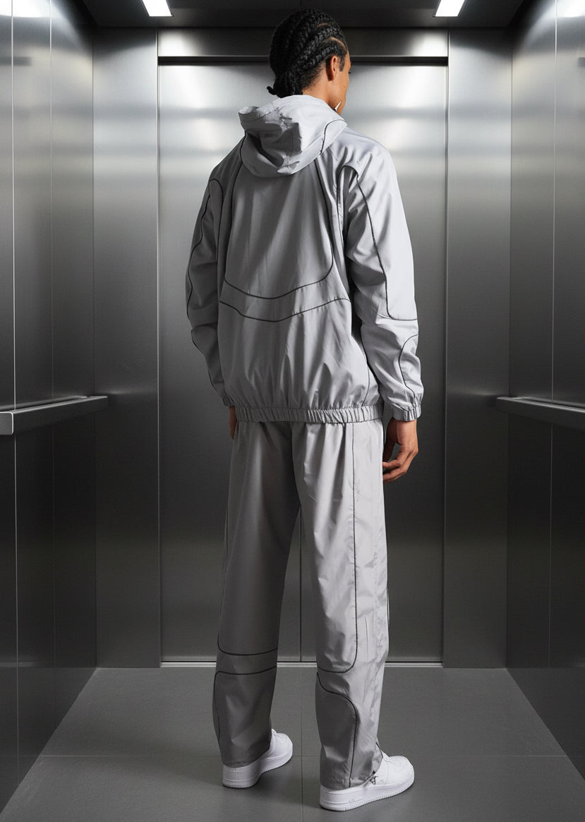 Ensemble Jogging Manchester Style Gris : Oversize Grey & Dark Line
