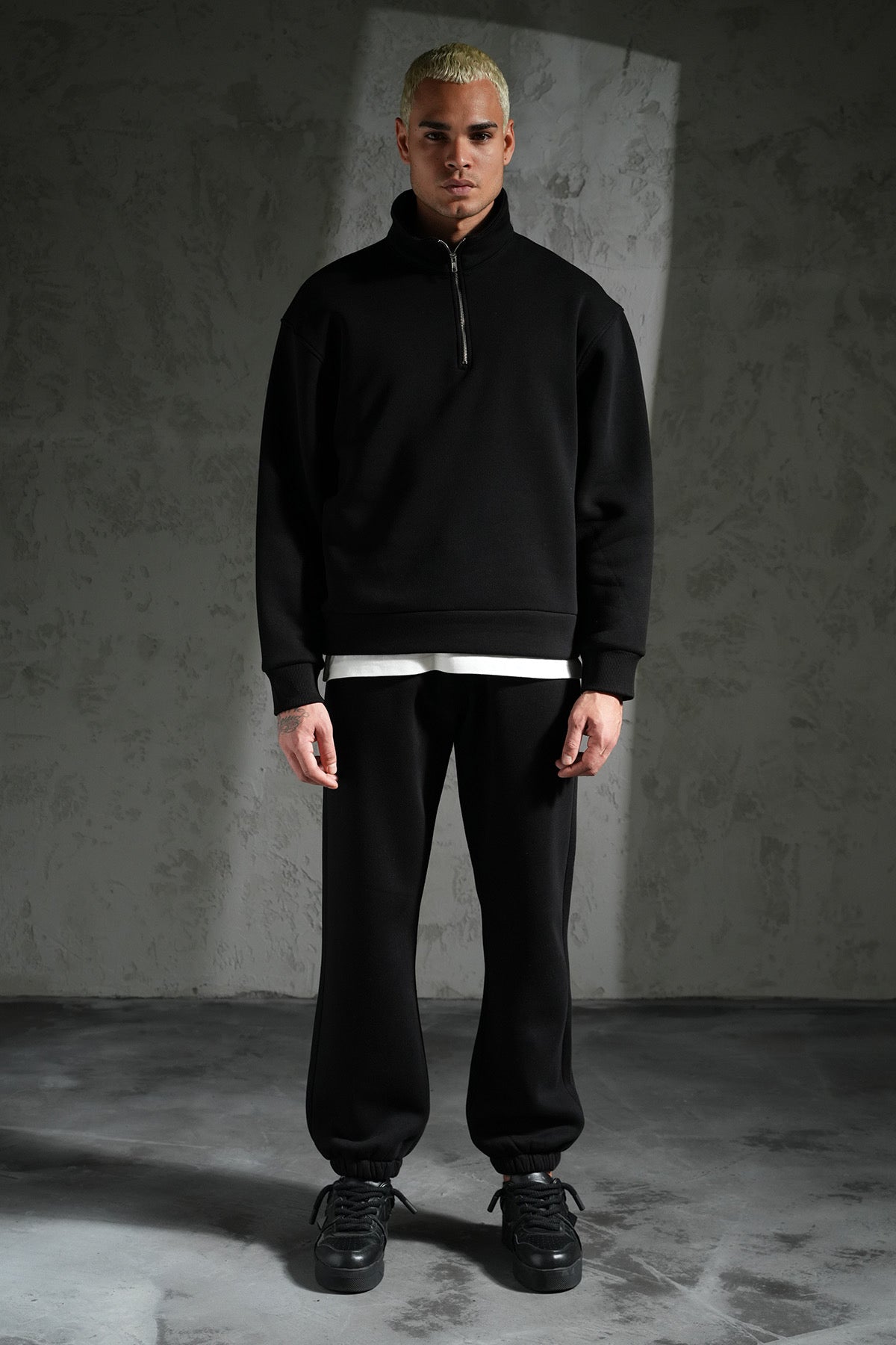 Ensemble Jogging Nanterre Noir : Full Black & Zip