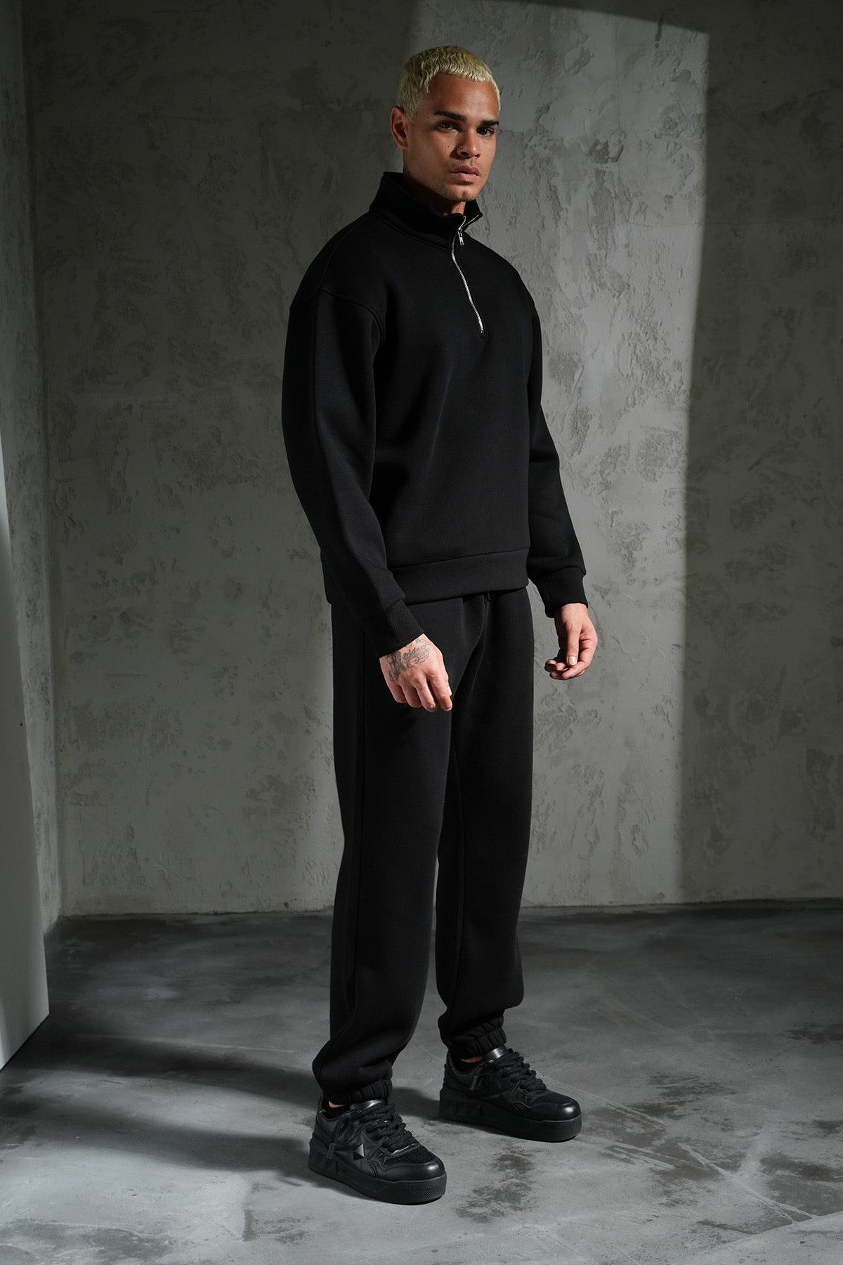 Ensemble Jogging Nanterre Noir : Full Black & Zip