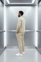 Ensemble Keyser Söze Beige : Flow discret & Prestance