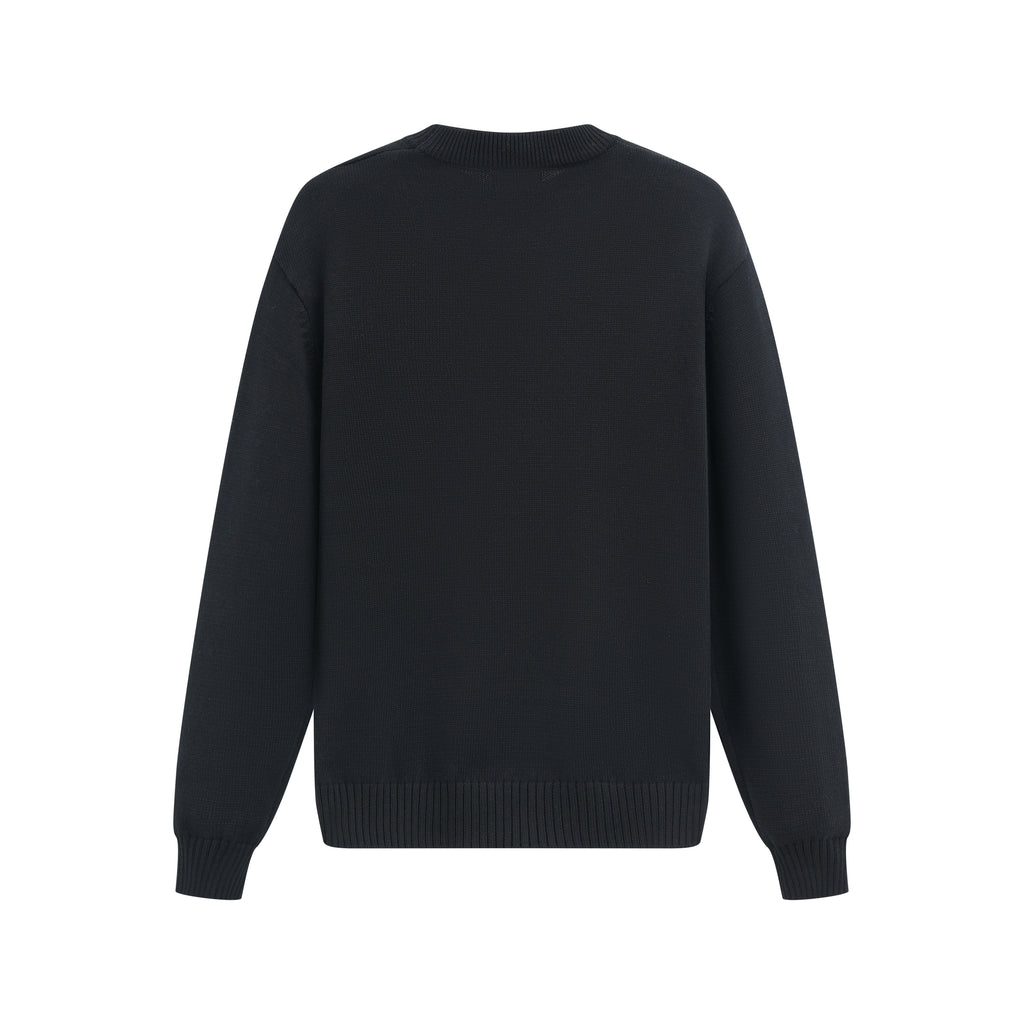 Pull Venise Noir - Uni & Double Cœur