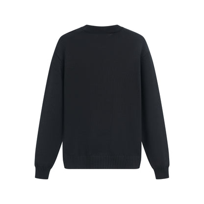 Pull Venise Noir - Uni & Motif Cœur