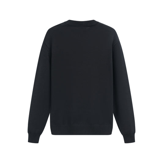 Pull Venise Noir - Uni & Motif Cœur
