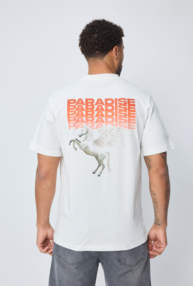 T-shirt Paradise Blanc – Style Urbain et Minimaliste