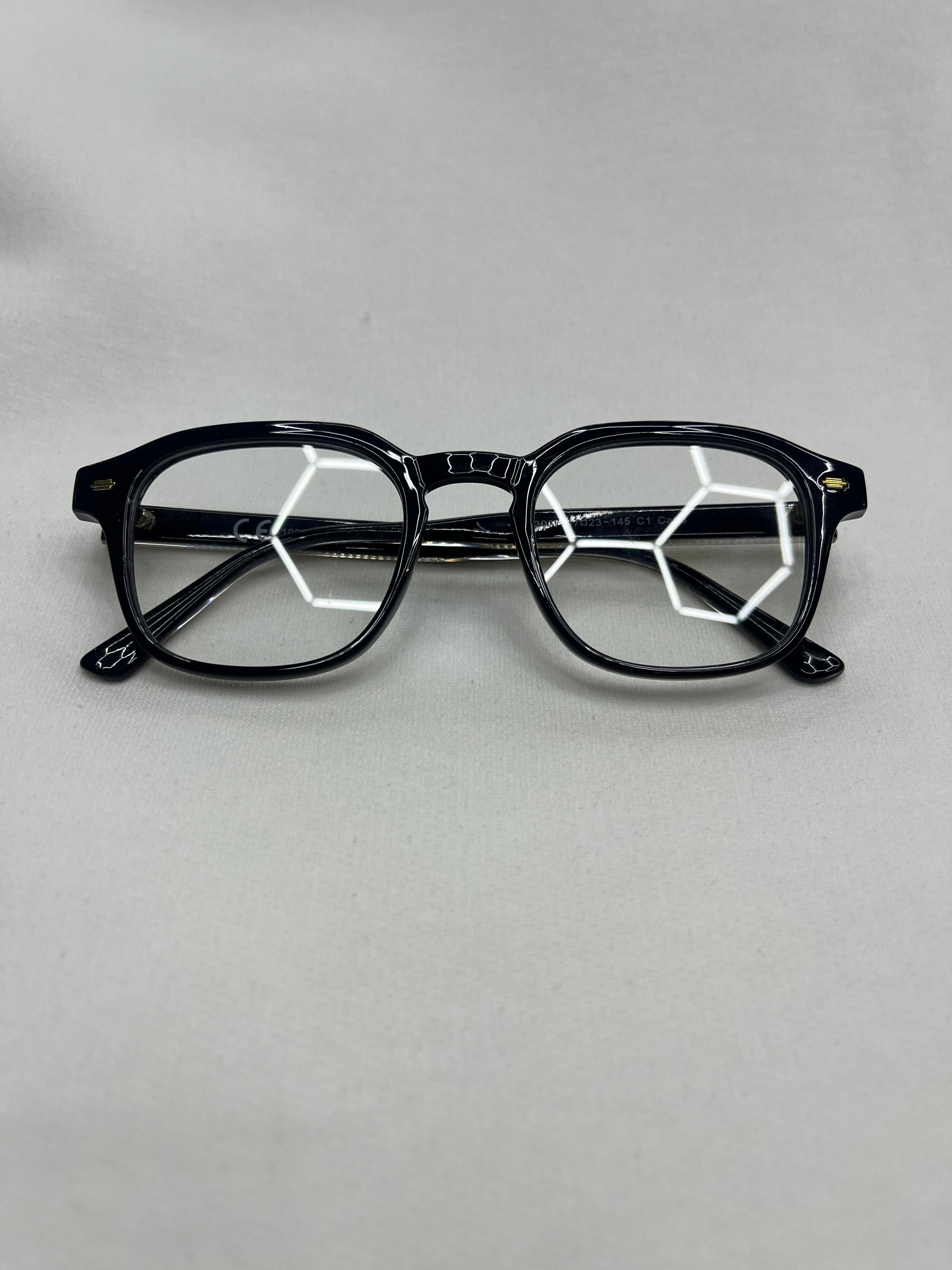 Lunettes TIMAL Gold Noir transparente