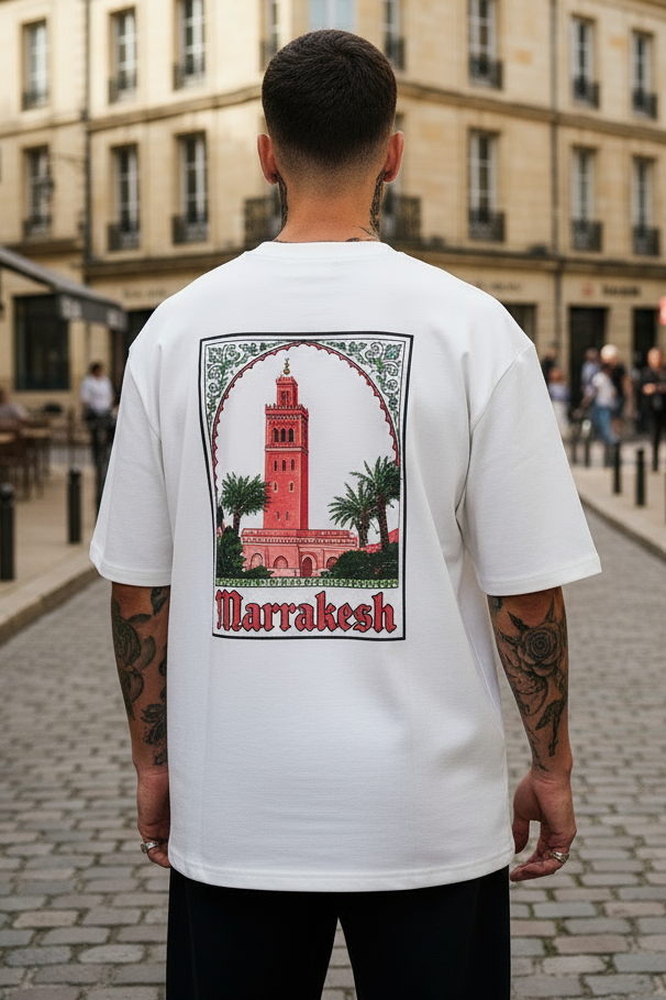 T-SHIRT Marrakech blanc