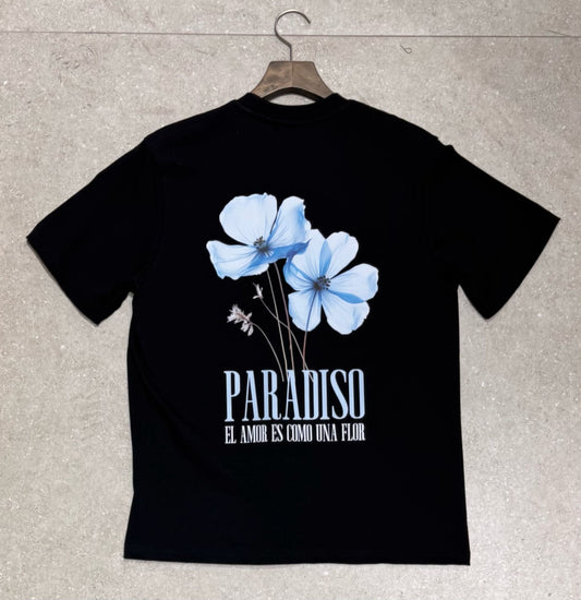 T-shirt Paradisio Noir – Style Urbain et Minimaliste