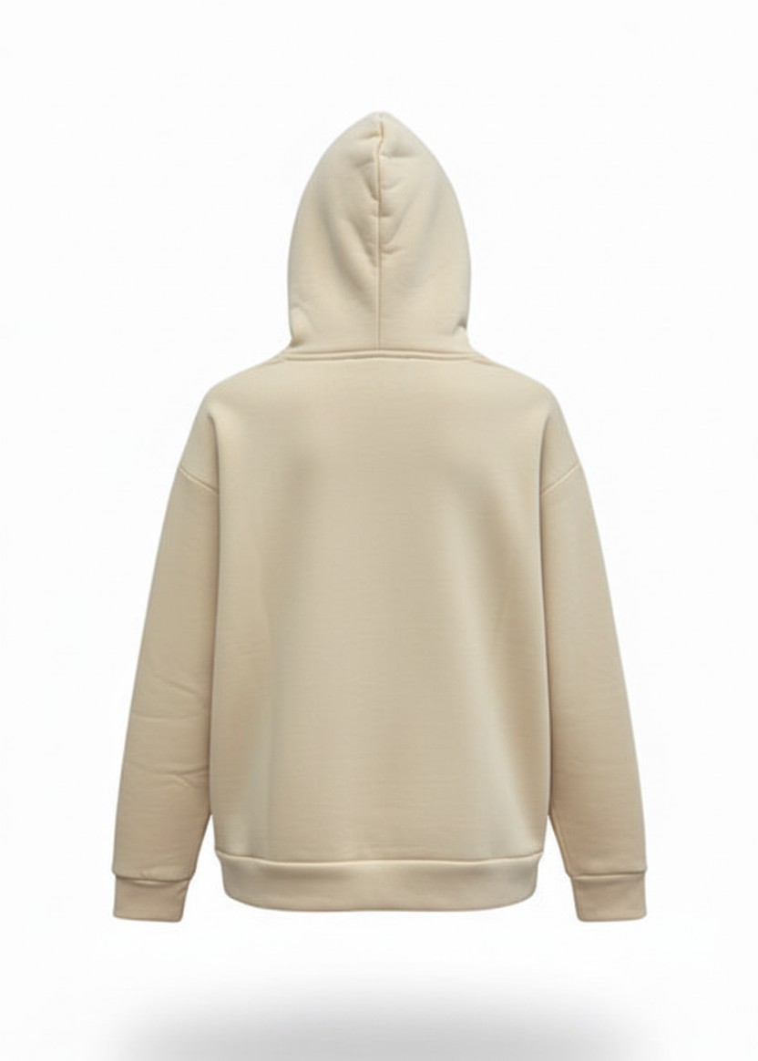 Sweat LOVE Ocre : Coeur blanc & Style minimaliste