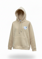 Sweat LOVE Ocre : Coeur blanc & Style minimaliste