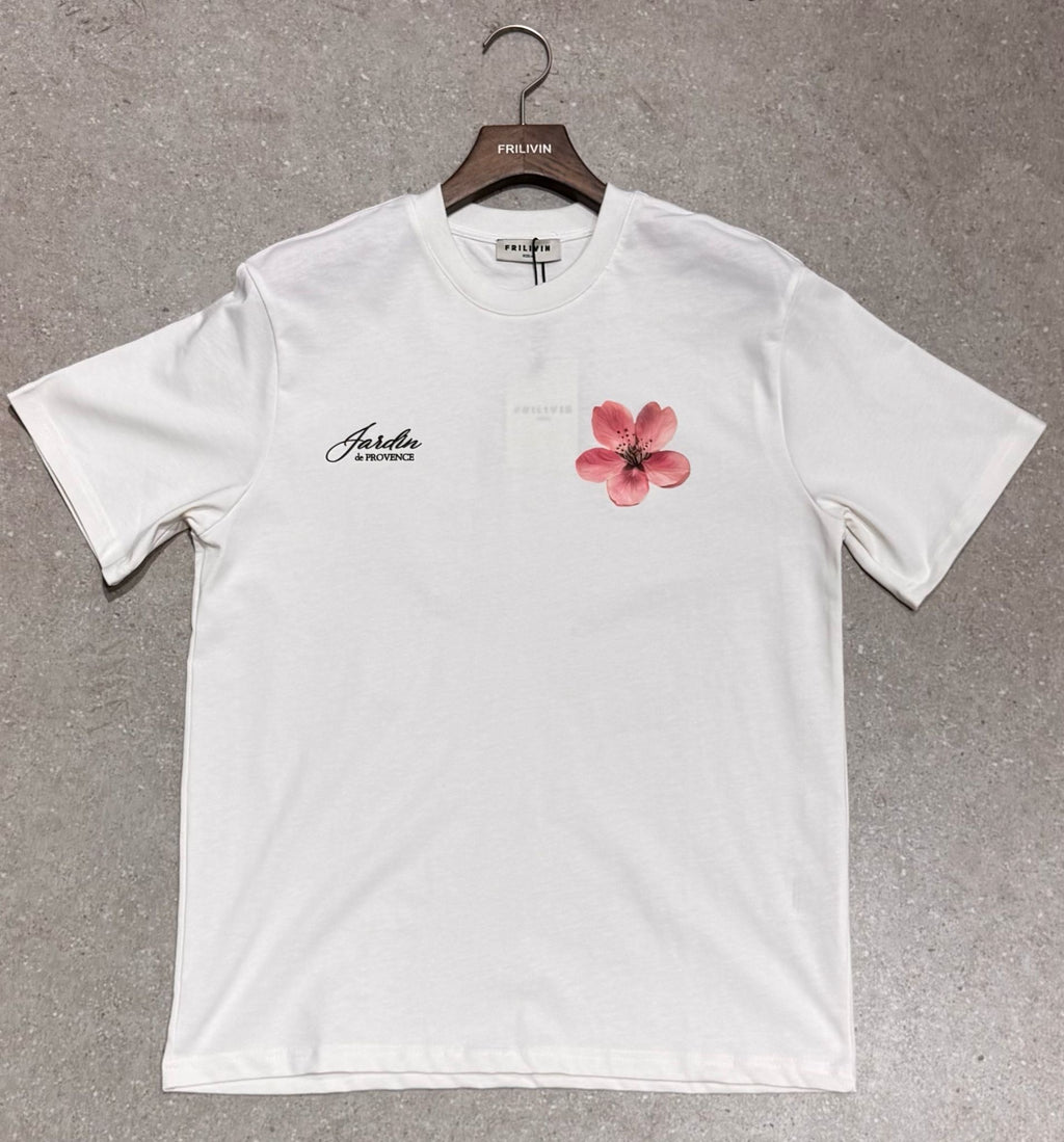 T-shirt Jardin provence Blanc – Style Urbain et Minimaliste