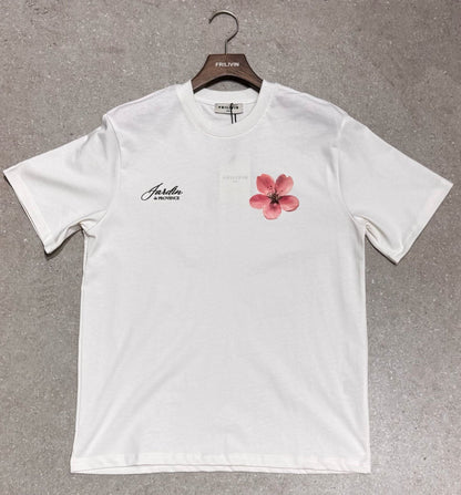 T-shirt Jardin provence Blanc – Style Urbain et Minimaliste