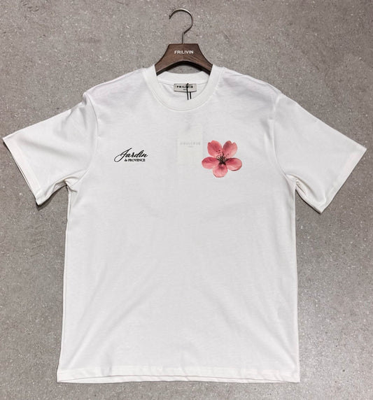 T-shirt Jardin provence Blanc – Style Urbain et Minimaliste