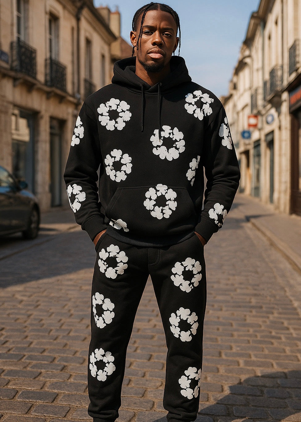 Ensemble Young Thug Noir : Flowers, Street & Légendaire