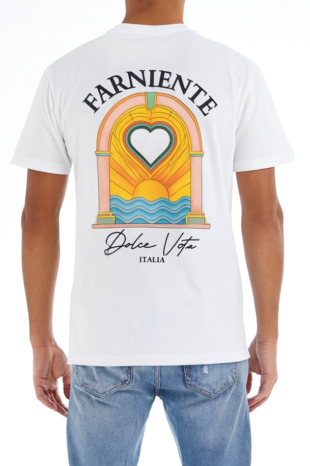 T-shirt Farniente Blanc – Style Urbain et Minimaliste